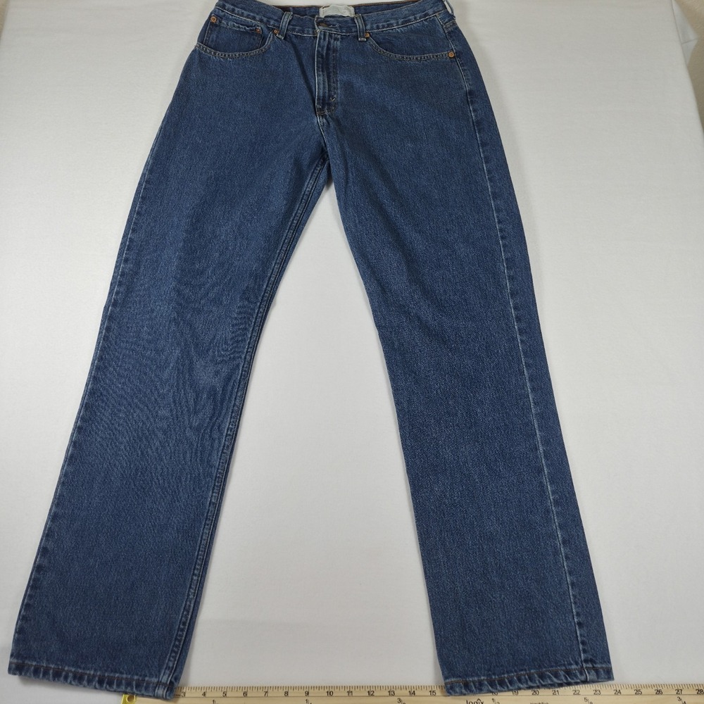 Levi Strauss Signature Jeans Men's Size 34x34 Blue Denim Relaxed Straight Leg